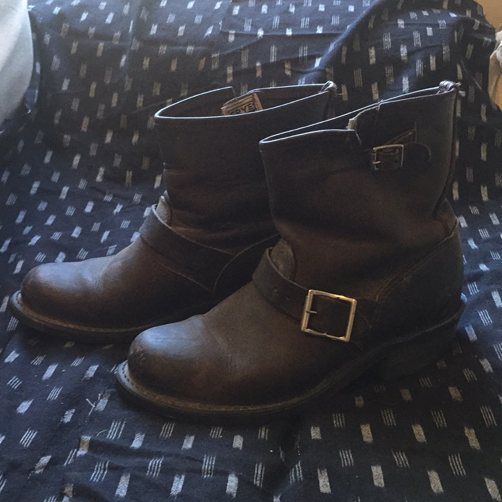 Frye engineer boot brown leather 7.5 8